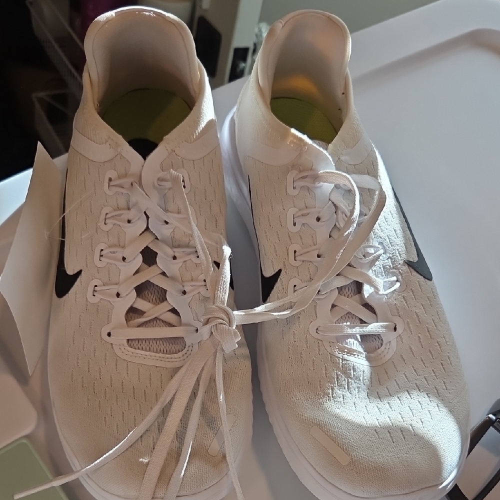 Nike White and Black Athletic Shoes